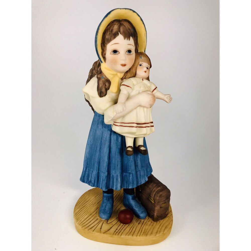 Jan Hagara Figurine "LISA AND THE JUMEAU DOLL". Hand-numbered Limited Edition